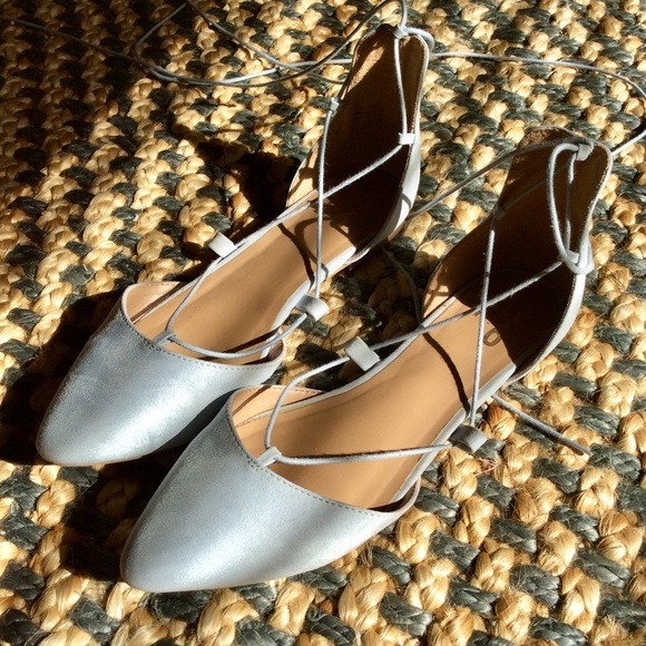 Mix No. 6 Shoes - DONATING NEXT WEEK! Blue lace-up flats!